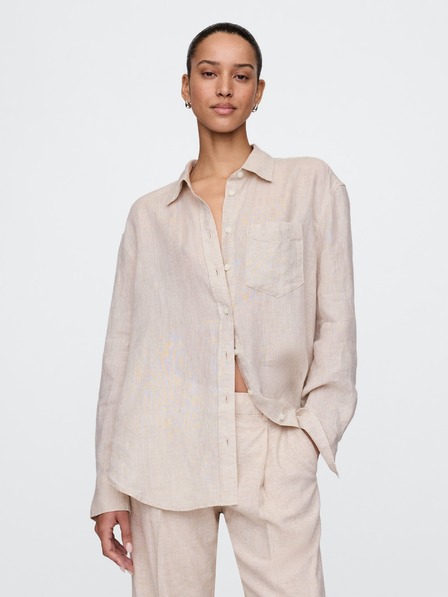 GAP Ľanová oversize košeľa Big Shirt GAP