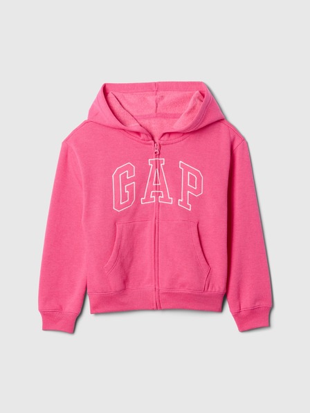 GAP Detská mikina s logom a fleece GAP