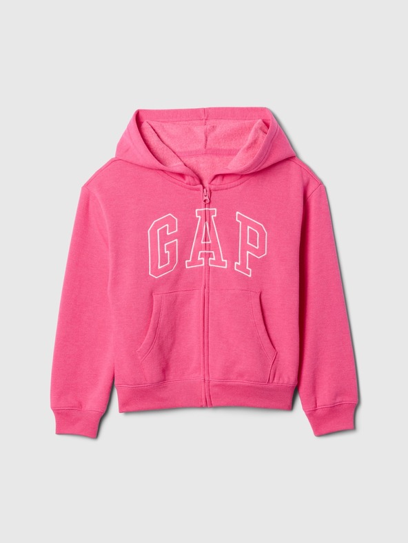 GAP Detská mikina s logom a fleece GAP