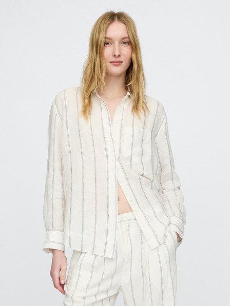 GAP Ľanová oversize košeľa Big Shirt GAP