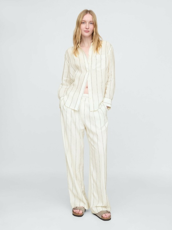 GAP Ľanová oversize košeľa Big Shirt GAP