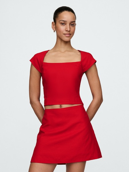 GAP Ľanový crop top GAP