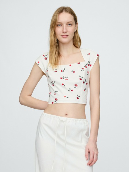 GAP Ľanový crop top GAP