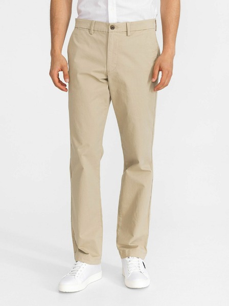 GAP Nohavice essential khaki straight fit GapFlex GAP