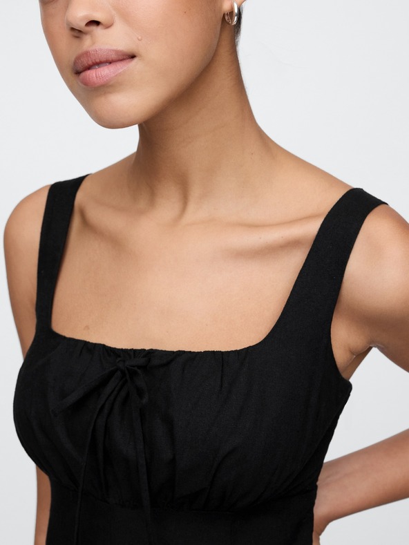 GAP Ľanové maxi šaty GAP