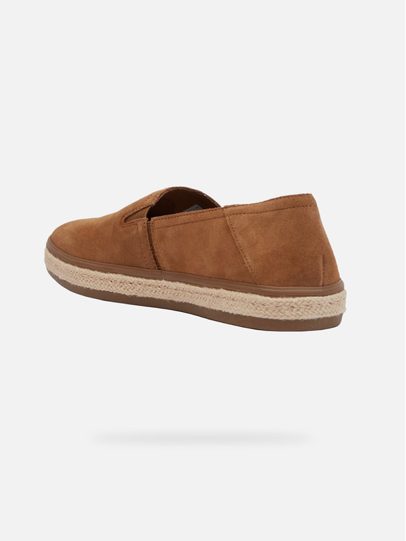 Geox Svetlohnedé pánske slip on espadrilky Geox Pantelleria