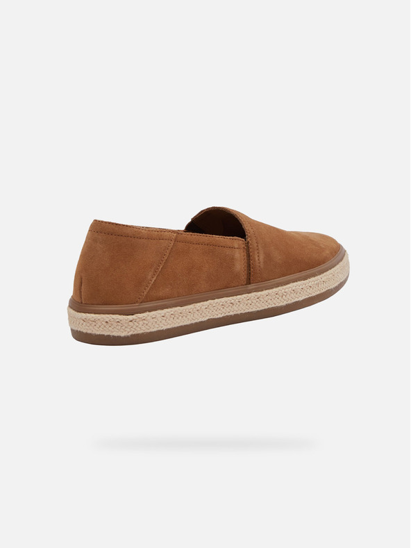 Geox Svetlohnedé pánske slip on espadrilky Geox Pantelleria