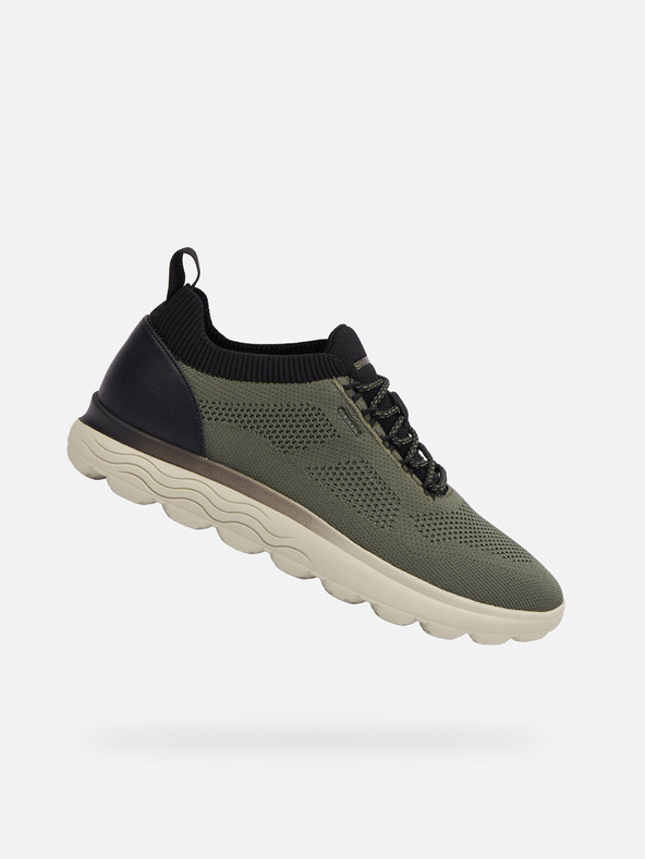 Geox Tmavozelené pánske tenisky Geox Spherica