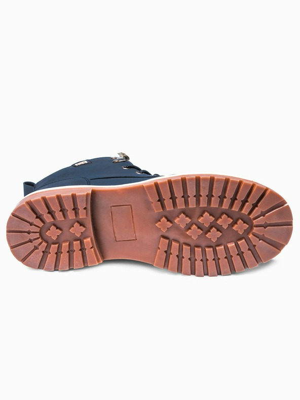 Ombre Clothing Tmavomodré pánske zimné členkové tenisky Ombre Clothing