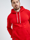 Ombre Clothing Červená pánska základná mikina Ombre Oblečenie