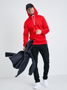 Ombre Clothing Červená pánska základná mikina Ombre Oblečenie