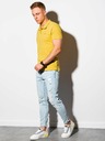 Ombre Clothing Žltá pánska základná polokošeľa Ombre Clothing