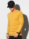 Ombre Clothing Horčicová pánska základná košeľa Ombre Clothing