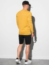 Ombre Clothing Horčicová pánska základná košeľa Ombre Clothing