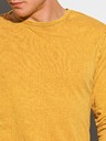 Ombre Clothing Horčicová pánska základná košeľa Ombre Clothing