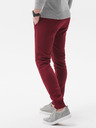 Ombre Clothing Vínové pánske základné tepláky Ombre Clothing