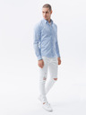 Ombre Clothing Svetlomodrá pánska košeľa Ombre Clothing K609