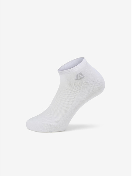 ALPINE PRO Unisex coolmax ponožky ALPINE PRO RED DEER biele