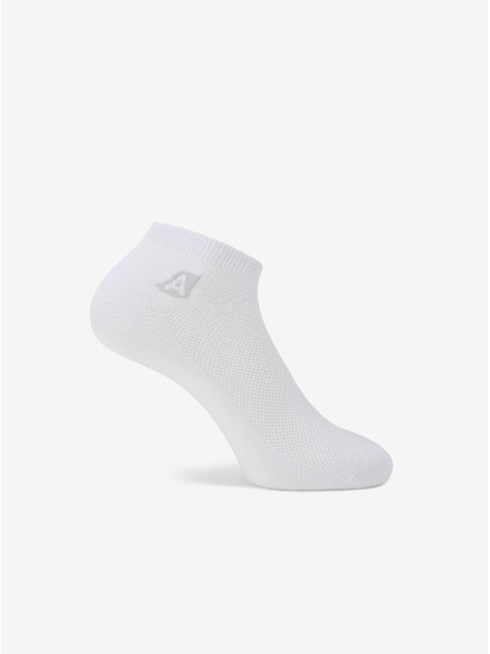 ALPINE PRO Unisex coolmax ponožky ALPINE PRO RED DEER biele