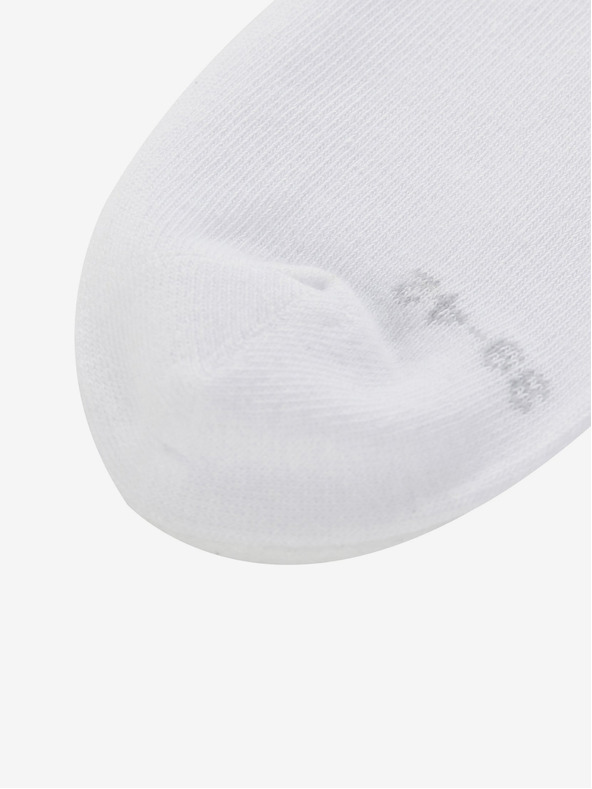 ALPINE PRO Sada troch párov unisex ponožiek bielej farby ALPINE PRO 3UNICO