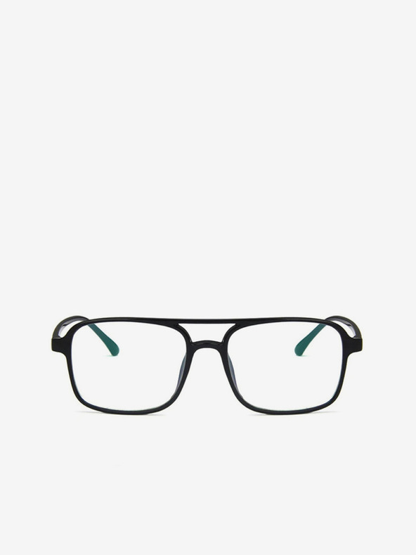 VEYREY Čierne štvorcové počítačové okuliare VeyRey Attlee