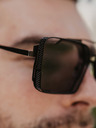 VEYREY Čierne unisex slnečné okuliare VeyRey Steampunk Sosrael