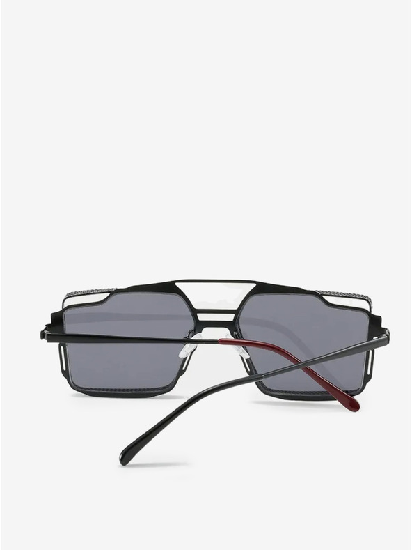 VEYREY Čierne unisex slnečné okuliare VeyRey Steampunk Sosrael