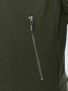 Ombre Clothing Khaki pánska mikina s kapucňou Ombre Oblečenie