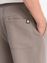 Ombre Clothing Ombre Clothing Ottoman Šedé pánske tepláky