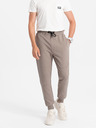 Ombre Clothing Ombre Clothing Ottoman Šedé pánske tepláky