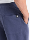 Ombre Clothing Modré pánske tepláky Ombre Clothing Ottoman