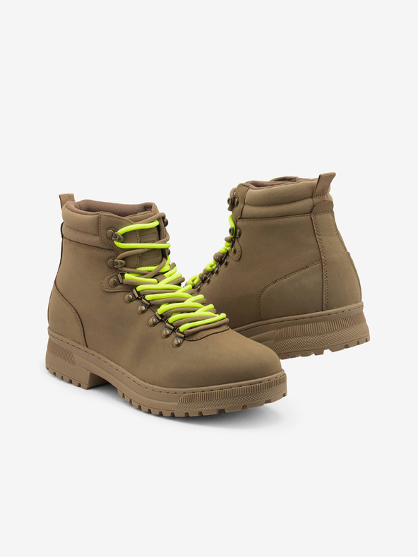 Ombre Clothing Hnedé pánske zimné outdoorové topánky Ombre Clothing
