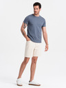 Ombre Clothing Modré pánske základné tričko Ombre Oblečenie