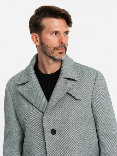 Ombre Clothing Pánsky jednoradový kabát Ombre Oblečenie
