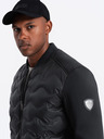 Ombre Clothing Pánska prešívaná bunda bomber Ombre Clothing
