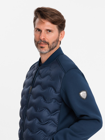 Ombre Clothing Pánska prešívaná bunda bomber Ombre Clothing