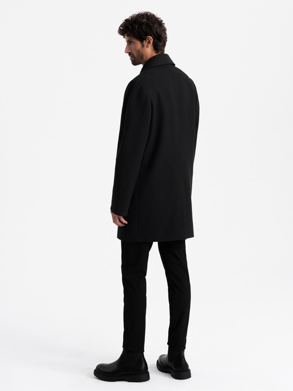 Ombre Clothing Pánsky dvojradový kabát Ombre Clothing