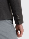 Ombre Clothing Ombre Clothing pánska hnedá bunda so stojačikom