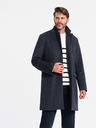 Ombre Clothing Pánsky vlnený kabát bez gombíkov Ombre Clothing V1 OM-COWC-0121