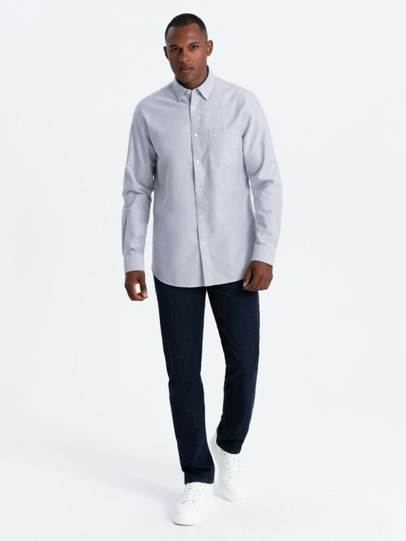 Ombre Clothing Pánska oxfordská košeľa Ombre Clothing V1 OM-SHOS-0173