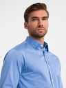 Ombre Clothing Pánska saténová košeľa Ombre Clothing SLIM FIT V2 OM-SHOS-0176