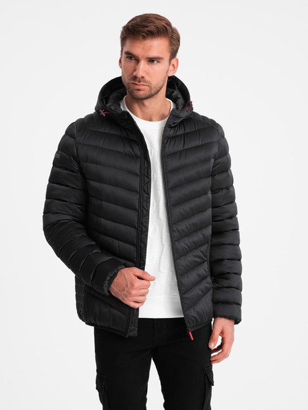 Ombre Clothing Ľahko zateplená pánska prešívaná bunda Ombre Clothing