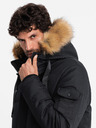 Ombre Clothing Pánska dlhá bunda parka s kapucňou Ombre Clothing