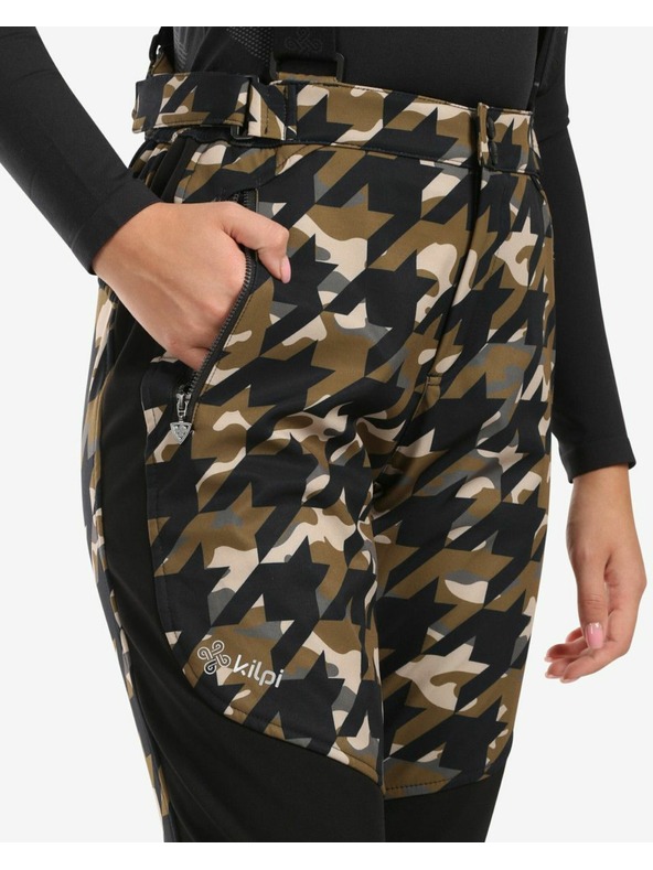 Kilpi Dámske softshellové lyžiarske nohavice Kilpi TORIEN-W Khaki