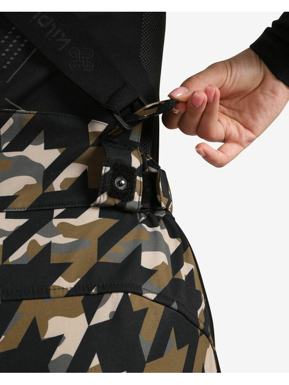 Kilpi Dámske softshellové lyžiarske nohavice Kilpi TORIEN-W Khaki