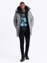 Ombre Clothing Pánska outdoorová dlhá bunda parka Ombre Clothing