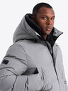Ombre Clothing Pánska outdoorová dlhá bunda parka Ombre Clothing