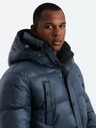 Ombre Clothing Pánska dlhá bunda s vreckami Ombre Clothing