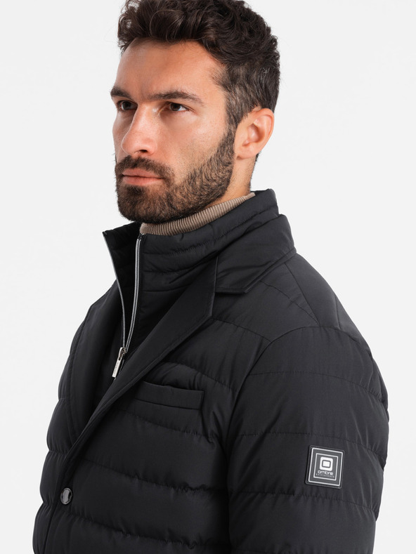 Ombre Clothing Pánska prešívaná bunda Ombre Clothing