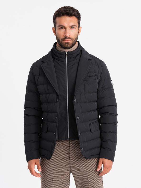 Ombre Clothing Pánska prešívaná bunda Ombre Clothing